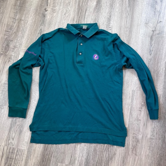 Grateful Dead Polo Shirt Men's Large Vintage Outer Banks Embroidered 90s - Picture 3 of 13